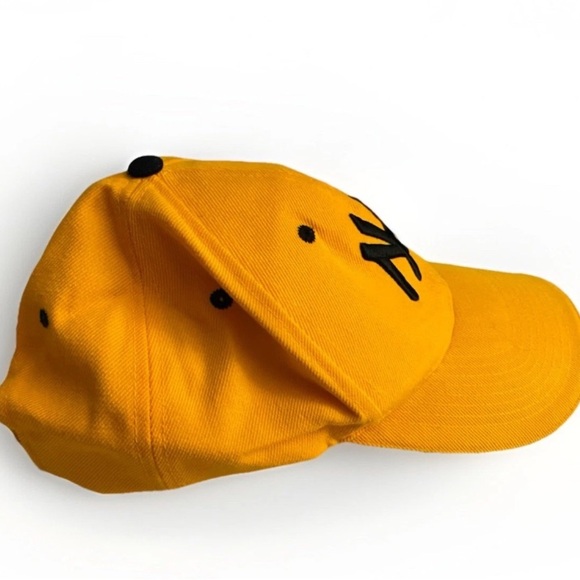 New York Yankees Baseball Yellow Unisex Adjustable Cap Embroidered Logo - Picture 3 of 7